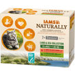 Kép 1/3 - IAMS Naturally nedves táp idős macskáknak különféle hús- és halízekben - szárazföldi és tengeri kollekció 12*85g