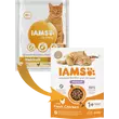 Kép 1/4 - IAMS Advanced Nutrition szőrcsomó elleni száraz táp felnőtt macskáknak friss csirkével 800g