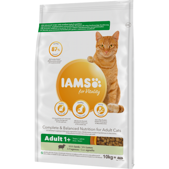 IAMS for Vitality száraz táp felnőtt macskáknak báránnyal 10Kg