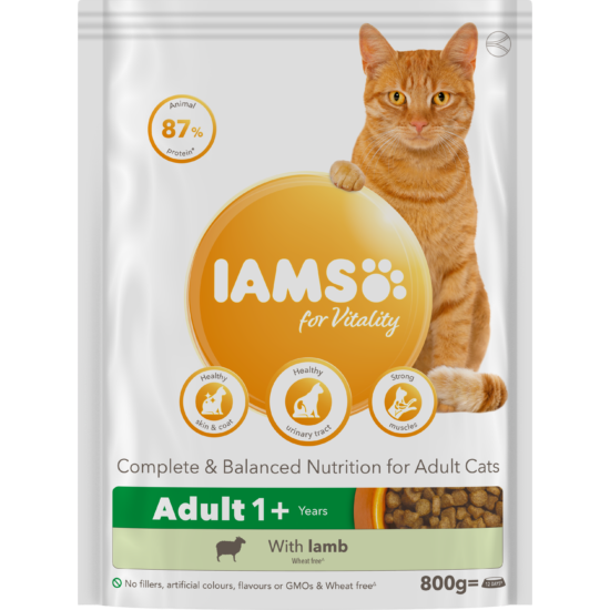 IAMS for Vitality száraz táp felnőtt macskáknak báránnyal 800g