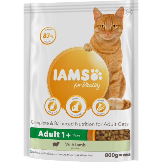 IAMS for Vitality száraz táp felnőtt macskáknak báránnyal 800g